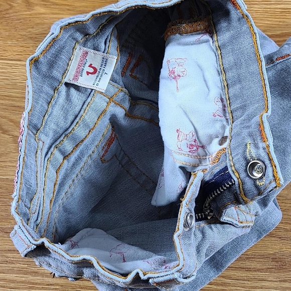 TRUE RELIGION VINTAGE JOEY,  GIRLS, DENIM KIDS JEANS 7x21 - Picture 5 of 7